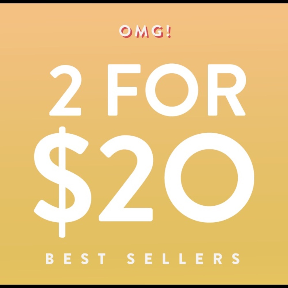 2 for $20 Sale!